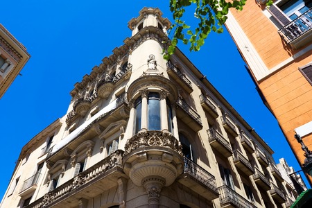 Barcelona, Spain, Europe - characteristic building scenic day viewの写真素材