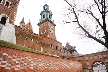 Wawel castle in krakow, Poland, Europeの写真素材