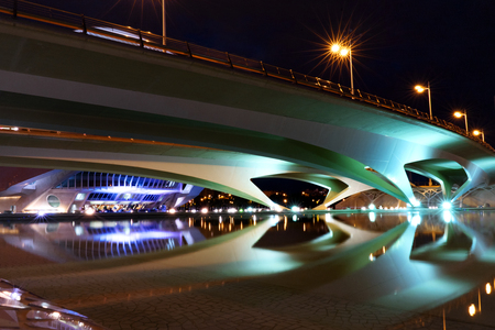 Architecture modern building in Valencia city, Spain, Europeのeditorial素材