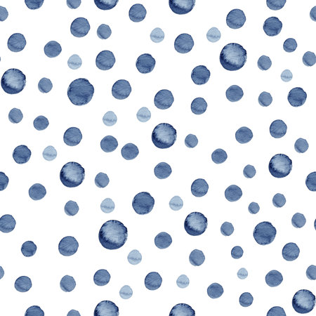 Watercolor seamless pattern abstract background. Hand painted indigo drop illustration. Perfect for wallpaper, scrapbooking, fabrics.の写真素材
