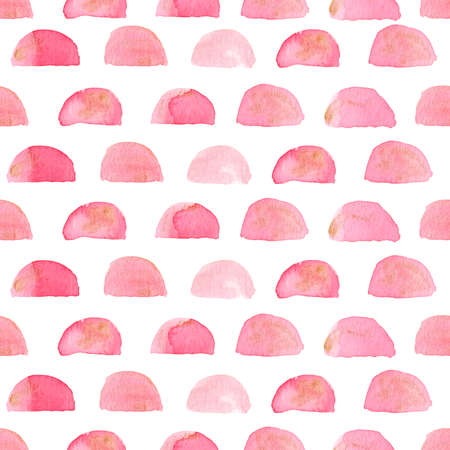 Hand painted watercolor seamless pattern. Abstract pink background clipart.の写真素材