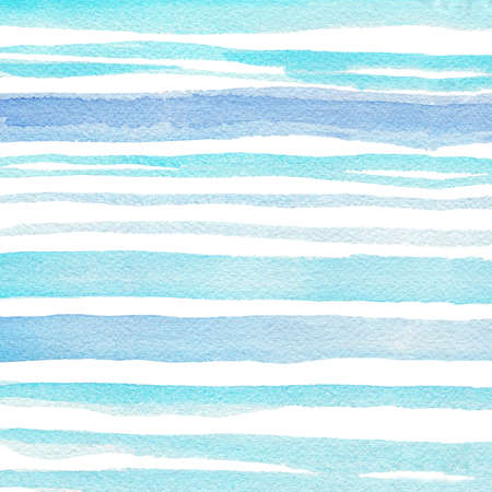 Abstract light blue watercolor hand-painted for background.の写真素材