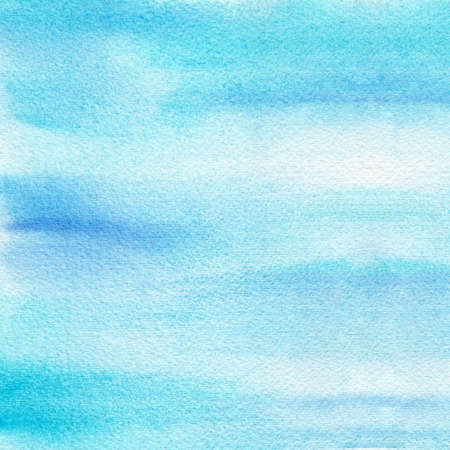 Abstract light blue watercolor hand-painted for background.の写真素材