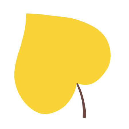 Automn Leaf Vector Icon Illustration in flat design.のイラスト素材
