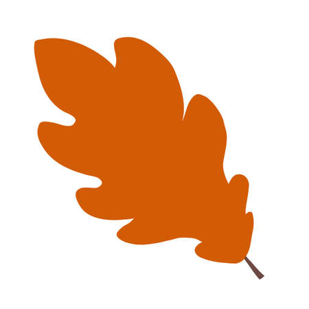 Automn Leaf Vector Icon Illustration in flat design.のイラスト素材