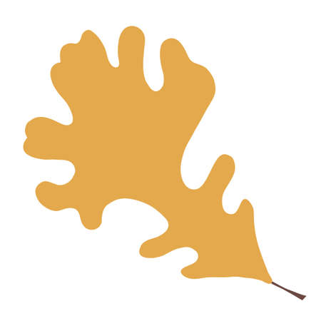 Automn Leaf Vector Icon Illustration in flat design.のイラスト素材