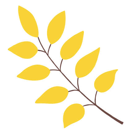 Automn Leaf Vector Icon Illustration in flat design.のイラスト素材