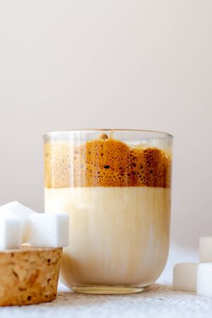 Dalgona coffee - Korean trendy instant coffee 2020の写真素材