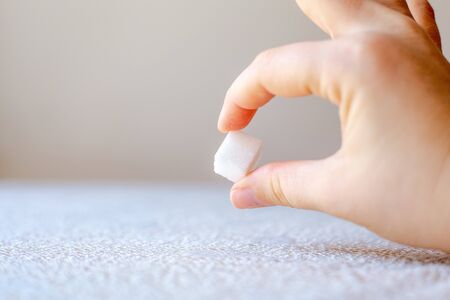 White Sugar Cubesの写真素材