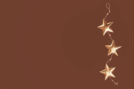 Christmas and New Year rich golden ornaments.