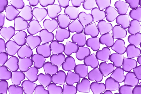 Valentines day concept many little hearts in violet kbackground