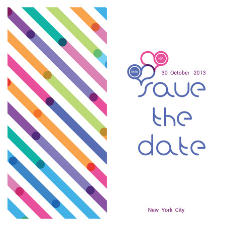 a wedding invitation with a bright seamless pattern in a stripのイラスト素材