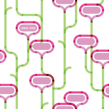 flower meadow seamless patternのイラスト素材
