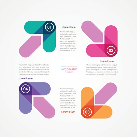 the instruction with four optionsのイラスト素材