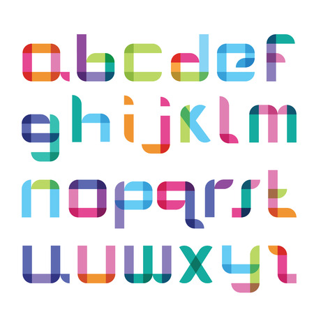 new color fontのイラスト素材
