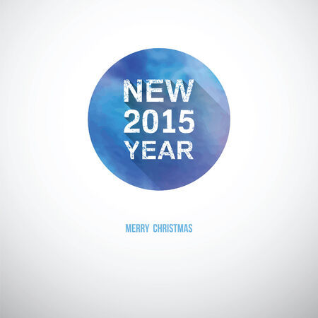 happy new year a white font on a water color circleのイラスト素材