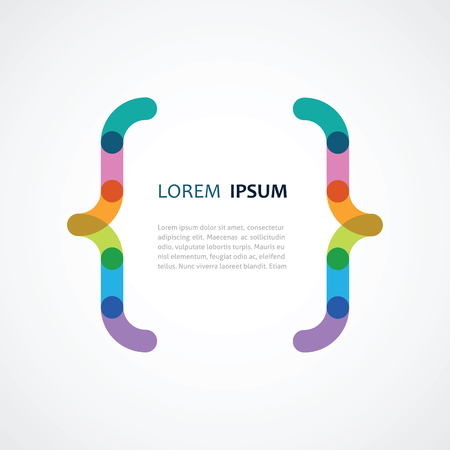 design of a color bracketのイラスト素材