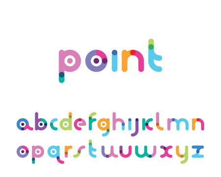 font with a bright pointのイラスト素材