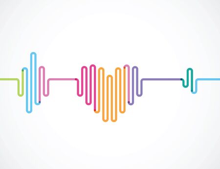 color rhythm of heartのイラスト素材