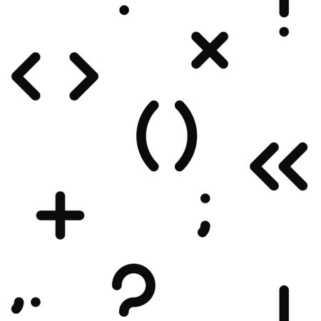 seamless pattern with symbolsのイラスト素材