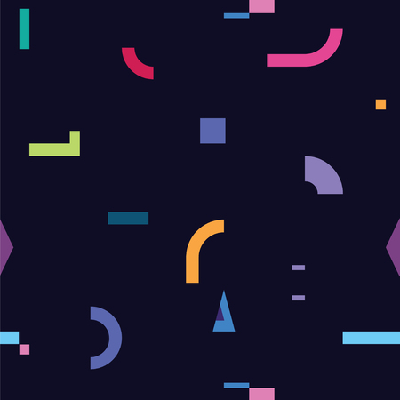 seamless abstract pattern from different elementsのイラスト素材