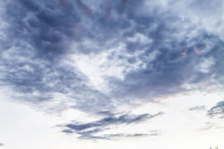 Blue clouds at sunsetの写真素材