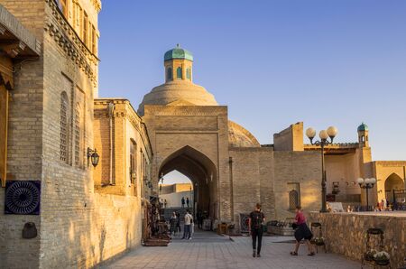 Bukhara, Uzbekistan - May, 01 2019 - Old city center of Bukharaのeditorial素材