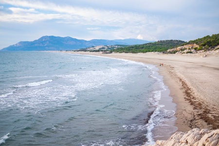 Patara beach in Southern Turkey.の写真素材