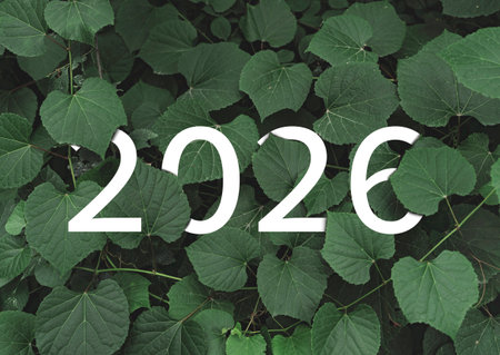 White text hidden in natural green leaves wall.