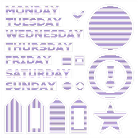 Stickers bookmarks days of the weekのイラスト素材
