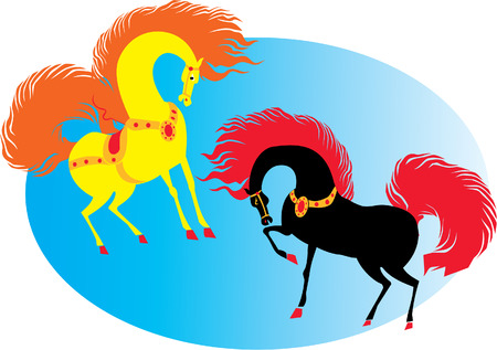 horsesのイラスト素材