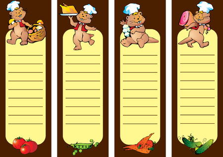 Cook restaurant menu. Vector art-illustration.のイラスト素材