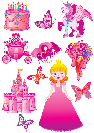 Fairy-tale. Vector art-illustration on a white background.のイラスト素材