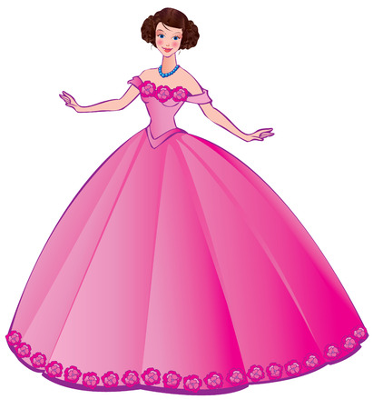 Beautiful girl.  のイラスト素材