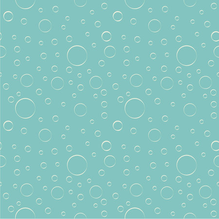 Seamless pattern with under water bubbles. Vector illustration. Sea, water seamless pattern. Tropical underwater landscapeのイラスト素材