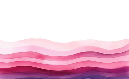 Abstract waves background. Vector illustration. Can be used for advertising, presentation. Watercolor background. Red, pink, purple and white waves.のイラスト素材