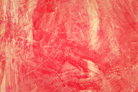 Vintage grunge red cement wall for texture background