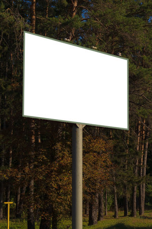 White billboard. Background for design and advertising.の写真素材