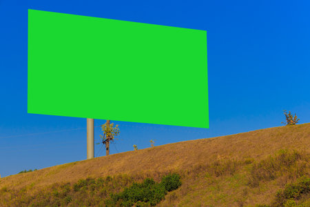 Large billboards for outdoor advertising along the roads. Background for design.の写真素材