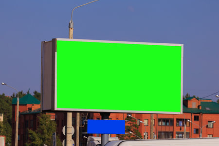 Large billboards for outdoor advertising along the roads. Background for design.の写真素材