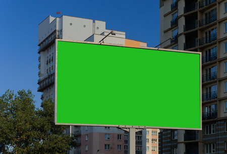 Large billboards for outdoor advertising along the roads. Background for design.の写真素材