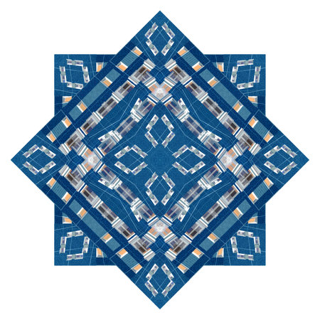 Abstract pattern, multi-colored kaleidoscope from photos modern buildings and housesの写真素材