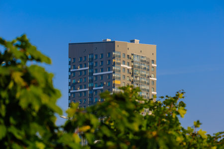 Cityscape, modern buildings on a summer dayの写真素材