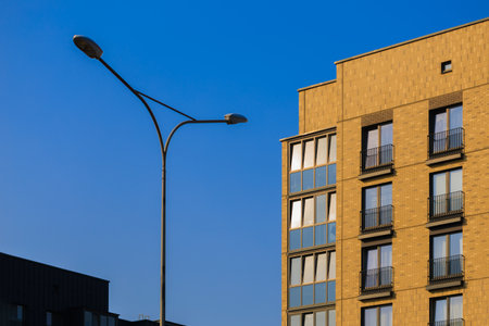 Cityscape, modern buildings on a summer dayの写真素材