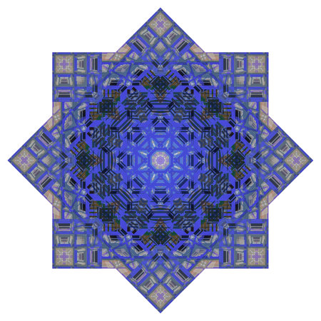 Abstract pattern, multi-colored kaleidoscope from photos modern buildings and housesの写真素材