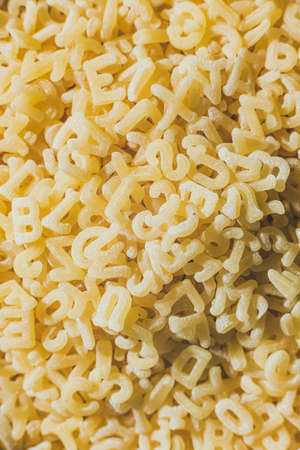 Alphabet paste for soup Food, feed, ingredient for cooking with soupの写真素材