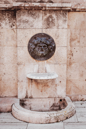 Greco Roman style fontの写真素材