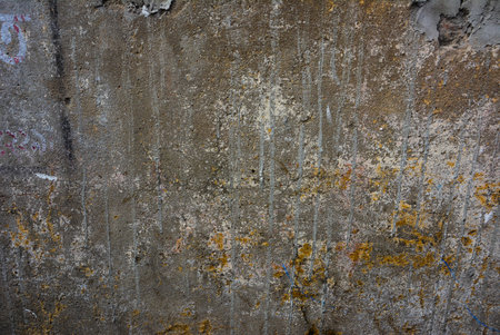 old and grungy wall with a dirty vibeの写真素材