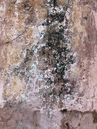 Old weathered rough wall surfaceの写真素材