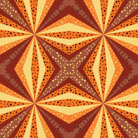 Abstract geometric pattern in orange.のイラスト素材